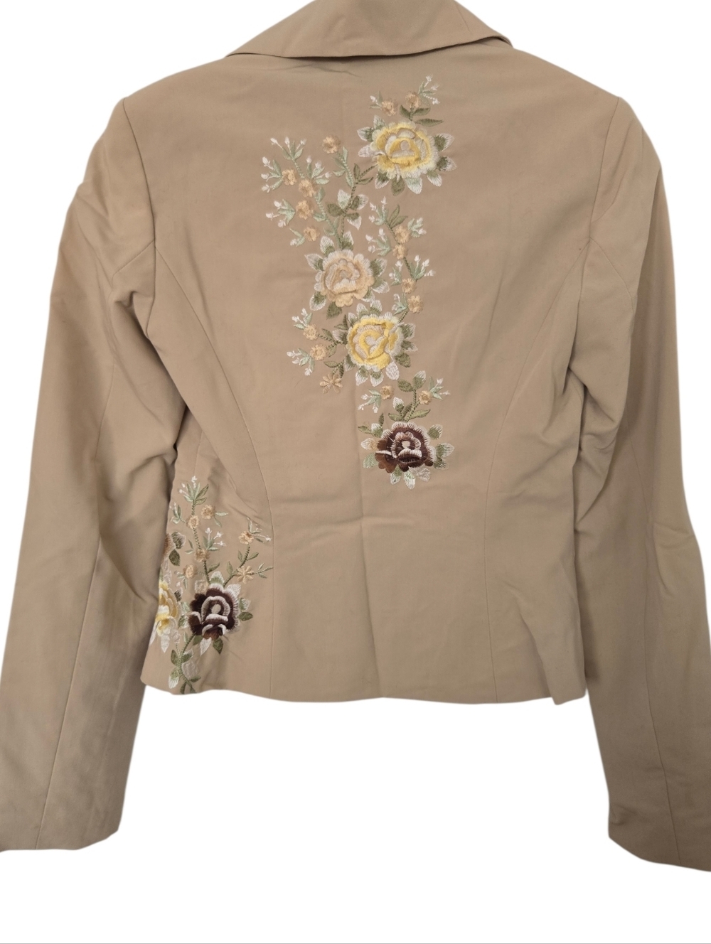 Y2K Yank American Embroidered Floral Blazer Jacket Cottagecore Boho 5/6 - Picture 6 of 8